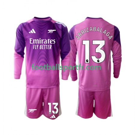 Tenue Arsenal Kepa Arrizabalaga 13 Gardien Enfant Troisieme 2025-2026 Maillot de Foot ML